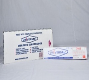 ลวดเชื่อมเหล็กแข็ง UNIVERSAL UN-7016#5.0MM.x5 KGS/PACK